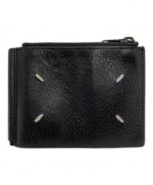 Maison Margiela（メゾンマルジェラ）の古着「：マネークリップ付き二つ折り財布」｜ブラック