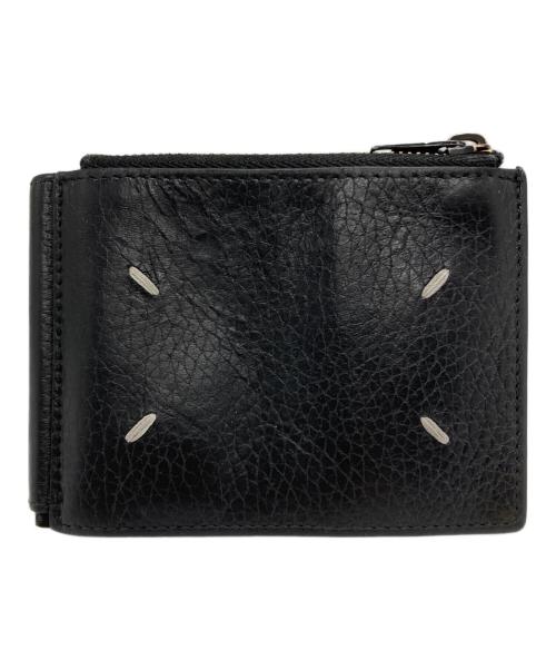 Maison Margiela（メゾンマルジェラ）Maison Margiela (メゾンマルジェラ) ：マネークリップ付き二つ折り財布 ブラックの古着・服飾アイテム
