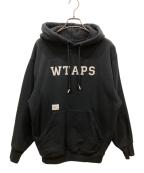 WTAPSダブルタップス）の古着「ACADEMY / HOODY / COTTON. COLLEGE」｜ブラック