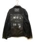 M.U.L (エムユーエル) ダメージ加工ブラックデニムジャケット ブラック サイズ:不明：13000円