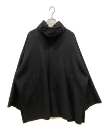 KAGURE（カグレ）の古着「ウールスタンドショートコート」｜ブラック