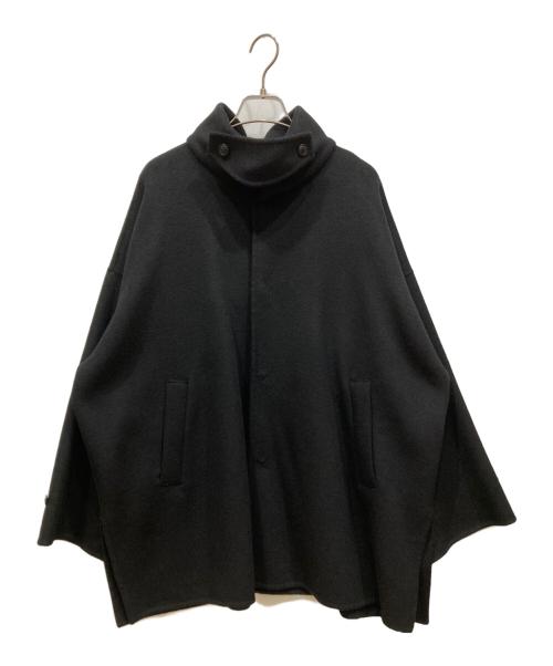 KAGURE（カグレ）kagure (カグレ) ウールスタンドショートコート ブラック サイズ:SIZE Freeの古着・服飾アイテム
