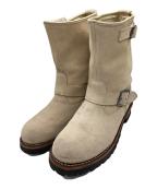 Schottショット）の古着「SUEDE ENGINEER BOOTS」｜ベージュ