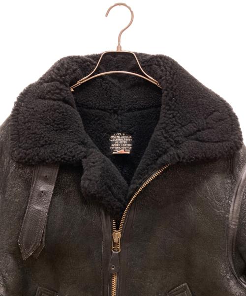 AVIREX（アヴィレックス）AVIREX (アヴィレックス) TYPE B-3 ムートンジャケット ブラック サイズ:SIZE 38の古着・服飾アイテム