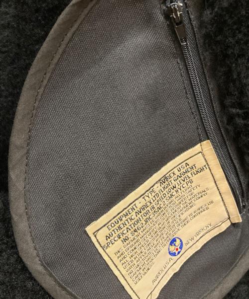 AVIREX（アヴィレックス）AVIREX (アヴィレックス) TYPE B-3 ムートンジャケット ブラック サイズ:SIZE 38の古着・服飾アイテム