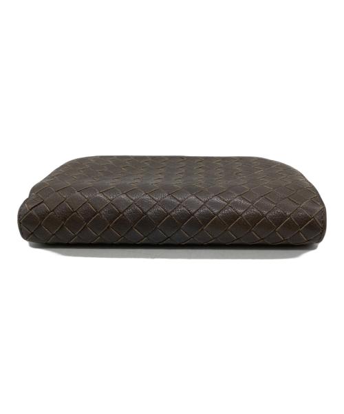 BOTTEGA VENETA（ボッテガベネタ）BOTTEGA VENETA (ボッテガベネタ) 2つ折り財布　イントレチャート ブラウンの古着・服飾アイテム