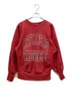 Champion REVERSE WEAVEチャンピオン リバース ウィーブ）の古着「2段プリントスウェット」｜レッド