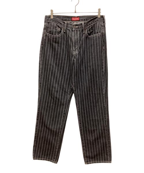 LEVI'S（リーバイス）LEVI'S (リーバイス) Supreme (シュプリーム) Pinstripe 550 Jeans ブラック サイズ:SIZE W32×L32の古着・服飾アイテム