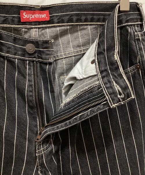LEVI'S（リーバイス）LEVI'S (リーバイス) Supreme (シュプリーム) Pinstripe 550 Jeans ブラック サイズ:SIZE W32×L32の古着・服飾アイテム
