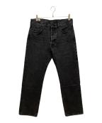 LEVI'S×EDIFICEリーバイス×エディフィス）の古着「30周年記念 別注ブラックデニムパンツ」｜ブラック