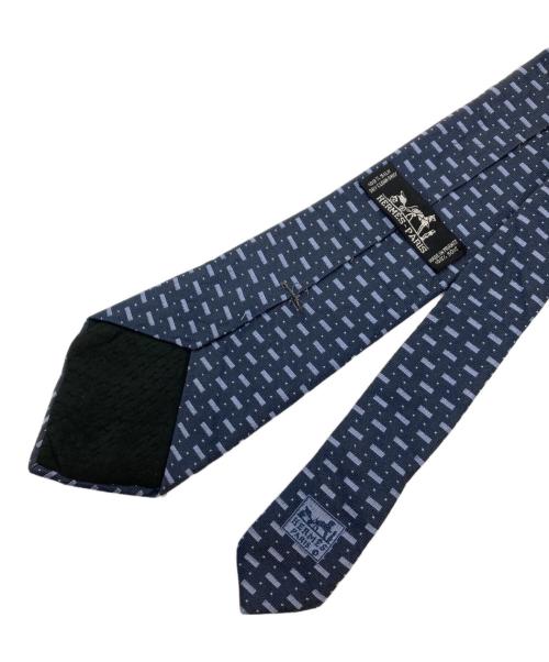 HERMES（エルメス）HERMES (エルメス) シルクネクタイ ネイビー サイズ:-の古着・服飾アイテム