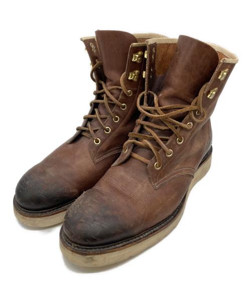 Hollywood shoes makers（ハリウッドシューズマーケット）Hollywood shoes makers (ハリウッドシューズマーケット) ワークブーツ ブラウン サイズ:サイズ記載なし不明の古着・服飾アイテム