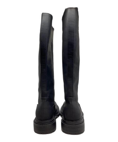 UNGRID（アングリッド）Ungrid (アングリッド) トラックソールロングブーツ ブラック サイズ:Lの古着・服飾アイテム