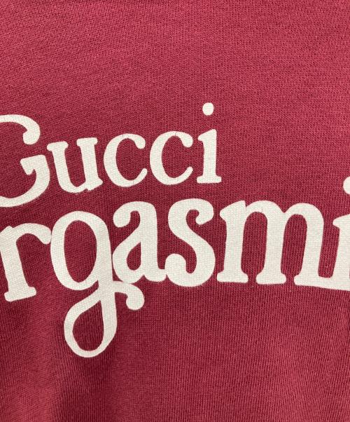 GUCCI（グッチ）GUCCI (グッチ) プリントパーカー レッド サイズ:Mの古着・服飾アイテム