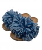 UGGアグ）の古着「シンディフラットサンダル」｜ブルー×ブラウン