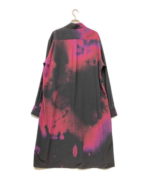 s'yte（サイト）s'yte (サイト) ロングシャツ ブラック×パープル サイズ:3の古着・服飾アイテム