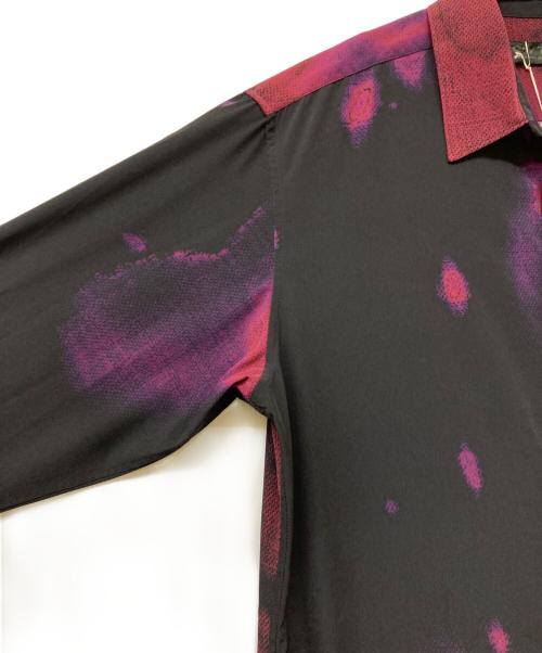 s'yte（サイト）s'yte (サイト) ロングシャツ ブラック×パープル サイズ:3の古着・服飾アイテム