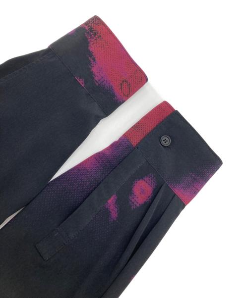 s'yte（サイト）s'yte (サイト) ロングシャツ ブラック×パープル サイズ:3の古着・服飾アイテム