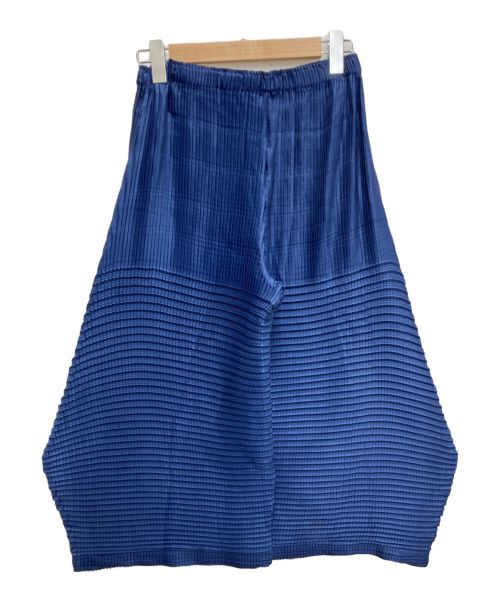 me ISSEY MIYAKE（ミーイッセイ ミヤケ）me ISSEY MIYAKE (ミーイッセイ ミヤケ) プリーツワイドパンツ ブルー サイズ:-の古着・服飾アイテム