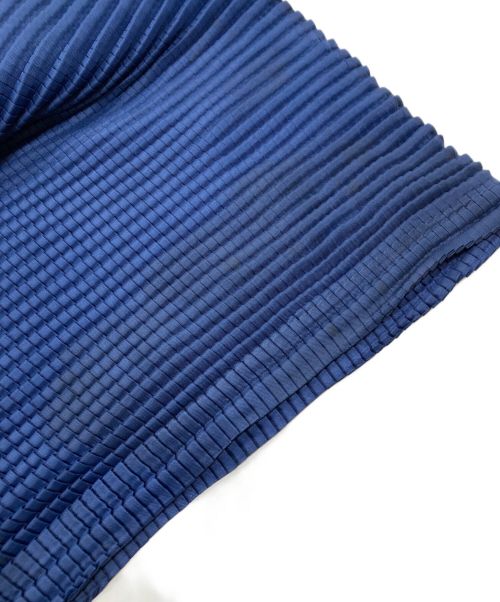 me ISSEY MIYAKE（ミーイッセイ ミヤケ）me ISSEY MIYAKE (ミーイッセイ ミヤケ) プリーツワイドパンツ ブルー サイズ:-の古着・服飾アイテム