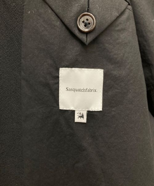 SASQUATCHfabrix.（サスクワッチファブリックス）SASQUATCHfabrix. (サスクワッチファブリックス) ORIENTAL LAPEL JACKET ブラック サイズ:Mの古着・服飾アイテム