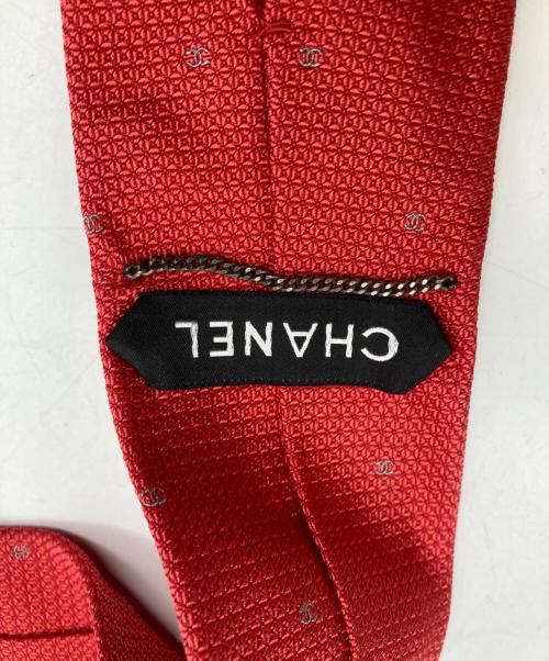 CHANEL（シャネル）CHANEL (シャネル) シルクネクタイ レッド サイズ:-の古着・服飾アイテム