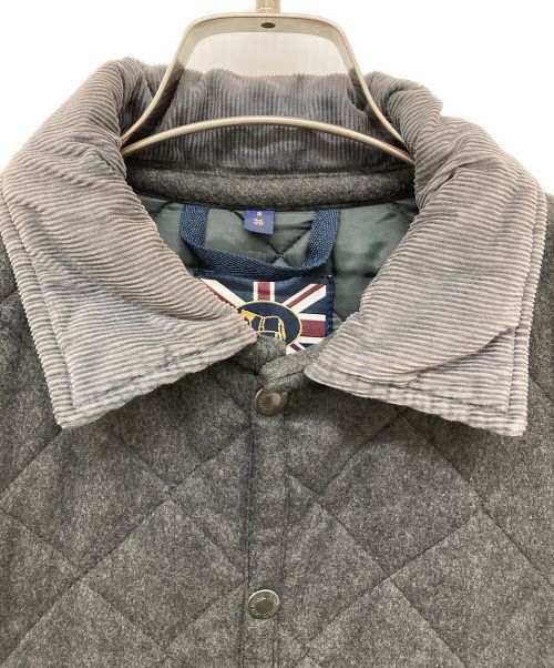 LAVENHAM（ラベンハム）LAVENHAM (ラベンハム) キルティングジャケット グレー サイズ:Sの古着・服飾アイテム