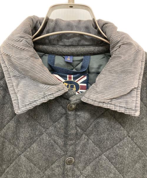 LAVENHAM（ラベンハム）LAVENHAM (ラベンハム) キルティングジャケット グレー サイズ:Sの古着・服飾アイテム