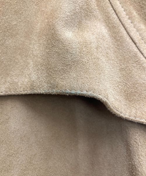 Cinquanta（チンクワンタ）Cinquanta (チンクアンタ) スエードトレンチコート ブラウン サイズ:44の古着・服飾アイテム