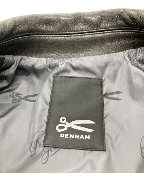 Denham（デンハム）Denham (デンハム) レザーライダースジャケット ブラック サイズ:mediumの古着・服飾アイテム