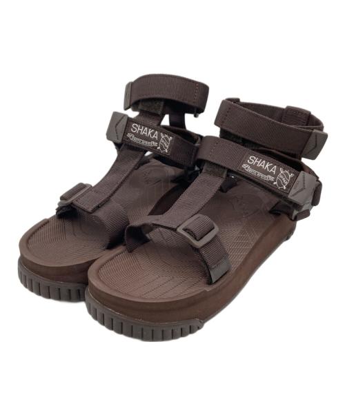 shaka（シャカ）SHAKA (シャカ) SHERPA PLATFORM/ストラップサンダル ブラウン サイズ:24の古着・服飾アイテム