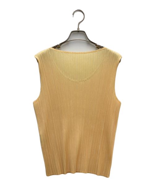 PLEATS PLEASE（プリーツプリーズ）PLEATS PLEASE (プリーツプリーズ) ノースリーブカットソー イエロー サイズ:3の古着・服飾アイテム