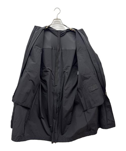 THE VIRIDI-ANNE（ヴィリジアン）THE VIRIDI-ANNE (ヴィリジアン) コットン ナイロン ノーカラー コート ブラック サイズ:1の古着・服飾アイテム