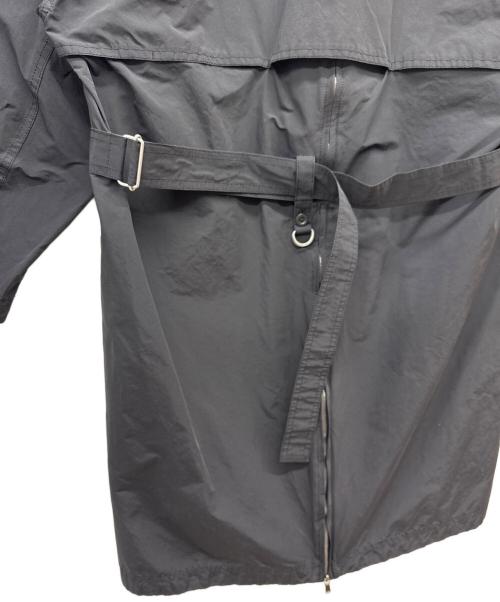 THE VIRIDI-ANNE（ヴィリジアン）THE VIRIDI-ANNE (ヴィリジアン) コットン ナイロン ノーカラー コート ブラック サイズ:1の古着・服飾アイテム