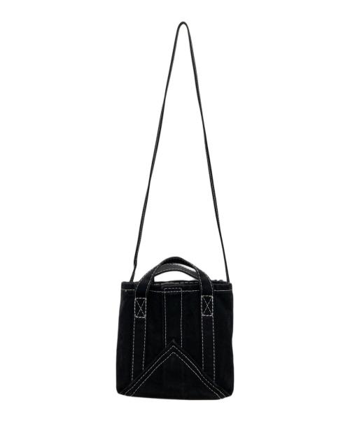 ebagos（エバゴス）ebagos (エバゴス) 2WAYバッグ ブラック×ナチュラルの古着・服飾アイテム
