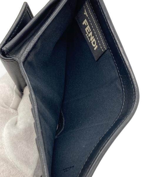 FENDI（フェンディ）FENDI (フェンディ) バイザウェイ コンパクトレザーウォレット ブラックの古着・服飾アイテム