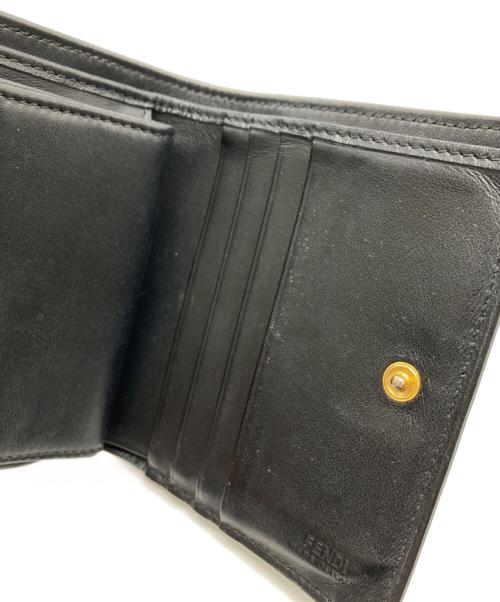 FENDI（フェンディ）FENDI (フェンディ) バイザウェイ コンパクトレザーウォレット ブラックの古着・服飾アイテム