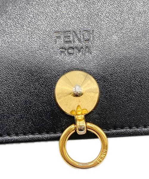 FENDI（フェンディ）FENDI (フェンディ) バイザウェイ コンパクトレザーウォレット ブラックの古着・服飾アイテム