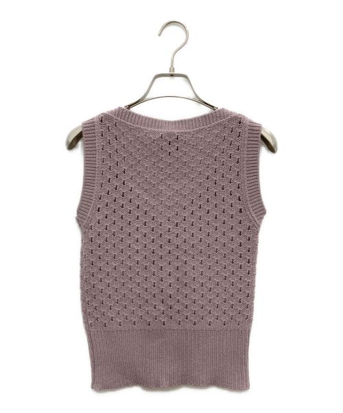 LOUIS VUITTON（ルイ ヴィトン）LOUIS VUITTON (ルイ ヴィトン) カシミヤニットビスチェ ピンク サイズ:Sの古着・服飾アイテム