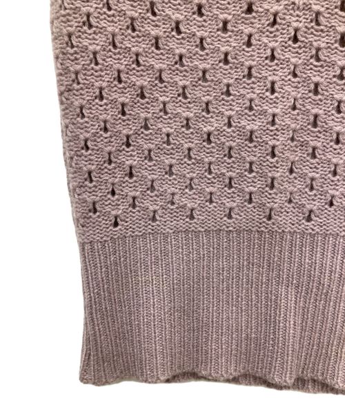 LOUIS VUITTON（ルイ ヴィトン）LOUIS VUITTON (ルイ ヴィトン) カシミヤニットビスチェ ピンク サイズ:Sの古着・服飾アイテム
