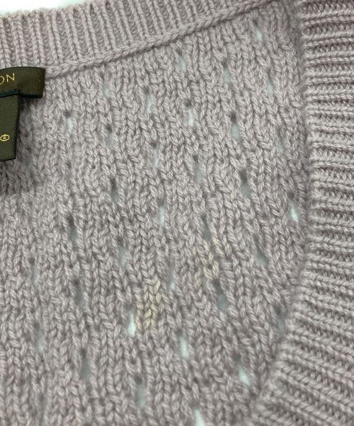 LOUIS VUITTON（ルイ ヴィトン）LOUIS VUITTON (ルイ ヴィトン) カシミヤニットビスチェ ピンク サイズ:Sの古着・服飾アイテム