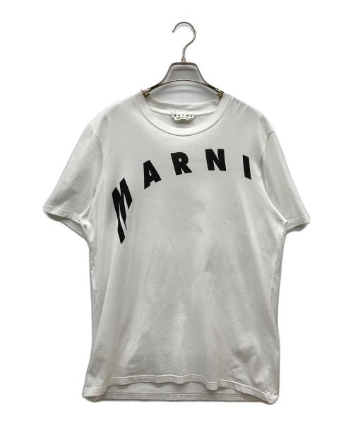 MARNI（マルニ）MARNI (マルニ) ロゴTシャツ ホワイト サイズ:48の古着・服飾アイテム