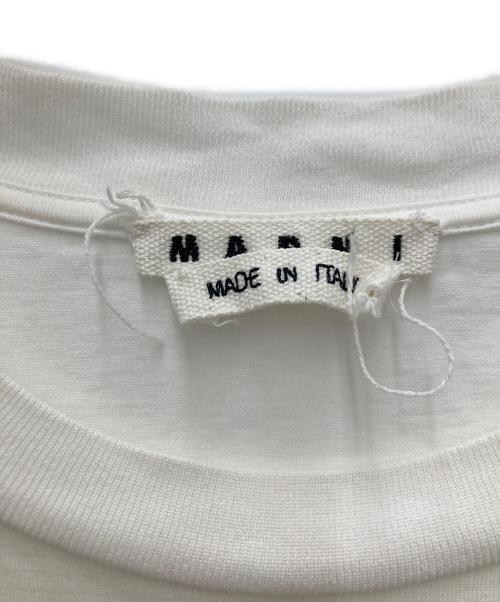 MARNI（マルニ）MARNI (マルニ) ロゴTシャツ ホワイト サイズ:48の古着・服飾アイテム