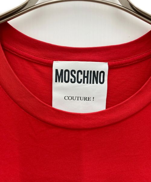 MOSCHINO（モスキーノ）MOSCHINO (モスキーノ) ロゴTシャツ レッド サイズ:52の古着・服飾アイテム