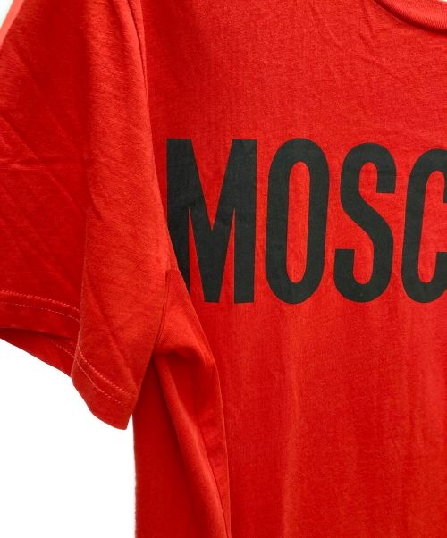 MOSCHINO（モスキーノ）MOSCHINO (モスキーノ) ロゴTシャツ レッド サイズ:52の古着・服飾アイテム