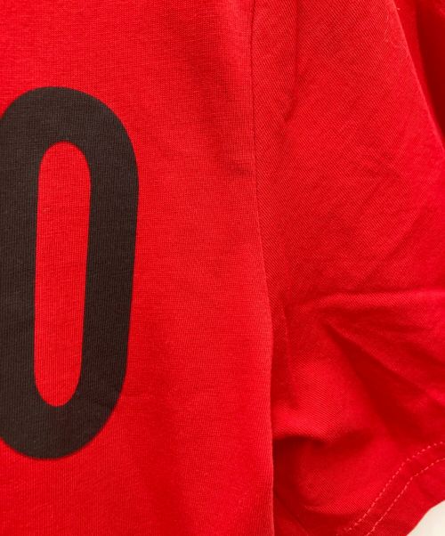 MOSCHINO（モスキーノ）MOSCHINO (モスキーノ) ロゴTシャツ レッド サイズ:52の古着・服飾アイテム