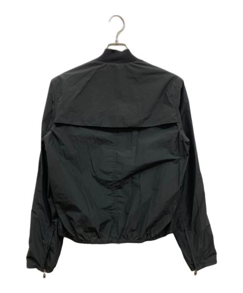 LANVIN（ランバン）LANVIN (ライバン) 袖ジップMA-1ショートブルゾン/MA-1ジャケット/ブルゾン/ナイロンジャケット/Y2K/アーカイブ/00s ブラック サイズ:44の古着・服飾アイテム
