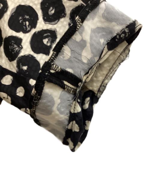 KENZO（ケンゾー）KENZO (ケンゾー) シルクワンピース/総柄ワンピース ブラック×ベージュ サイズ:38の古着・服飾アイテム