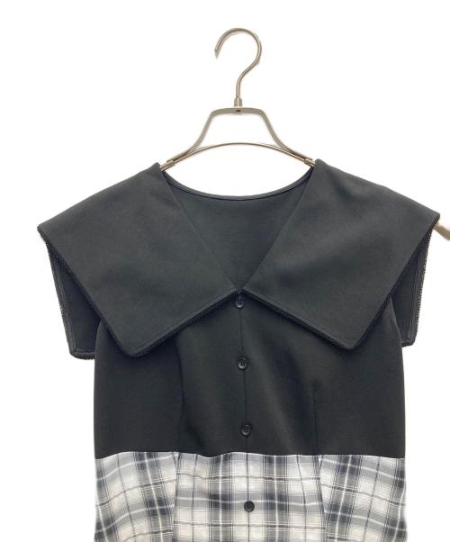 Rirandture（リランドチュール）Rirandture (リランドチュール) ノースリーブワンピース ブラック×ホワイト サイズ:1の古着・服飾アイテム