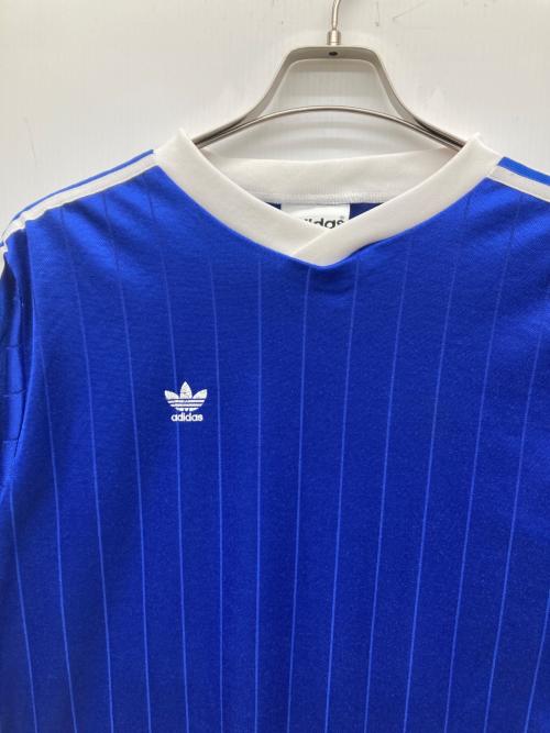 adidas（アディダス）adidas (アディダス) 万国旗タグ ゲームシャツ ブルー サイズ:Lの古着・服飾アイテム